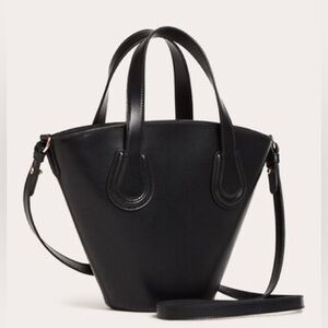 Mark Cross Arc Mini Tote Purse Bag Black